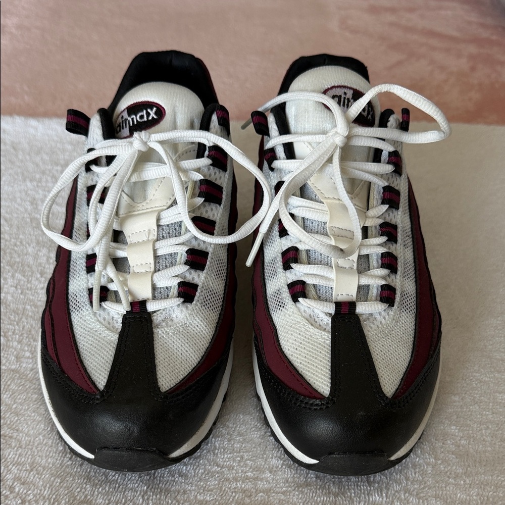 Nike air max 95 recraft GS white dark beetroot